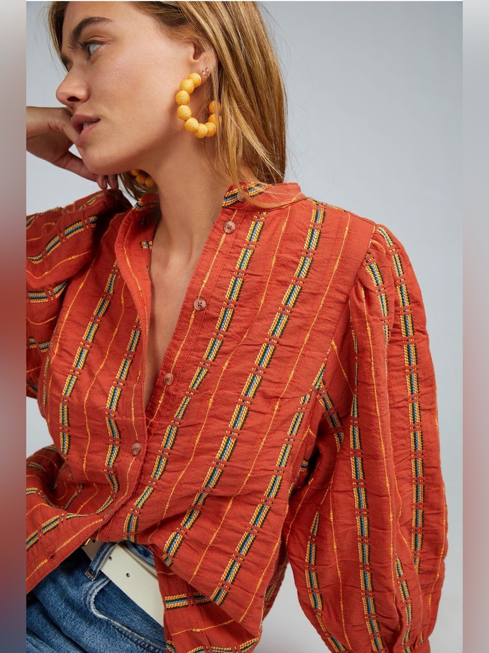 Anthropologie Pilcro The Bella Femme Buttondown